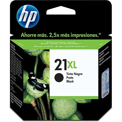 Cartucho Tinta Original HP 21 XL Preto