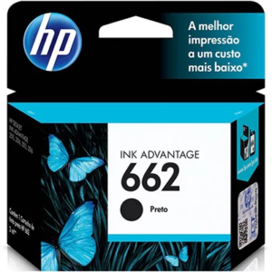 Cartucho Tinta Original HP 662 Preto