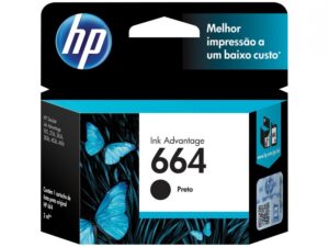 Cartucho Tinta Original HP 664 Preto
