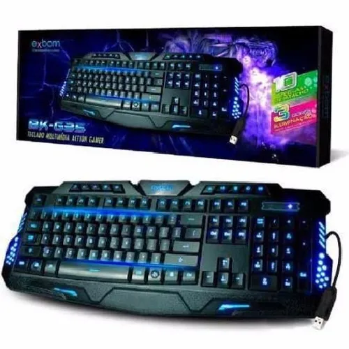 Teclado USB Gamer Exbom BK-G35